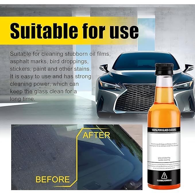 Windshield Glass Oil Film Cleaner (Buy 1 Get 1 Free)