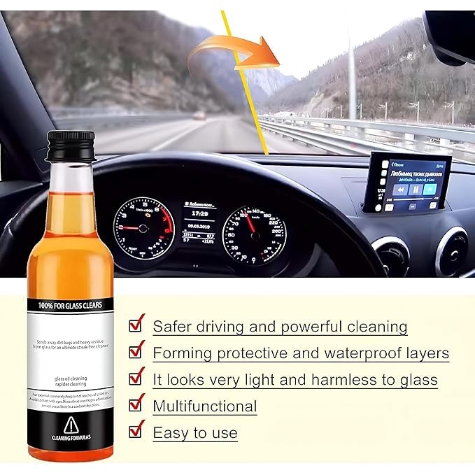 Windshield Glass Oil Film Cleaner (Buy 1 Get 1 Free)