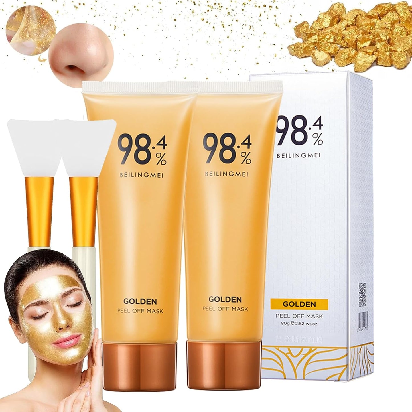 Gold Peel off Mask (Unisex) - Buy 1 Get 1 Free